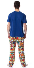 Nickelodeon Mens' Garfield Odie Comic Strip Chill Out Sleep Pajama Set (Large)