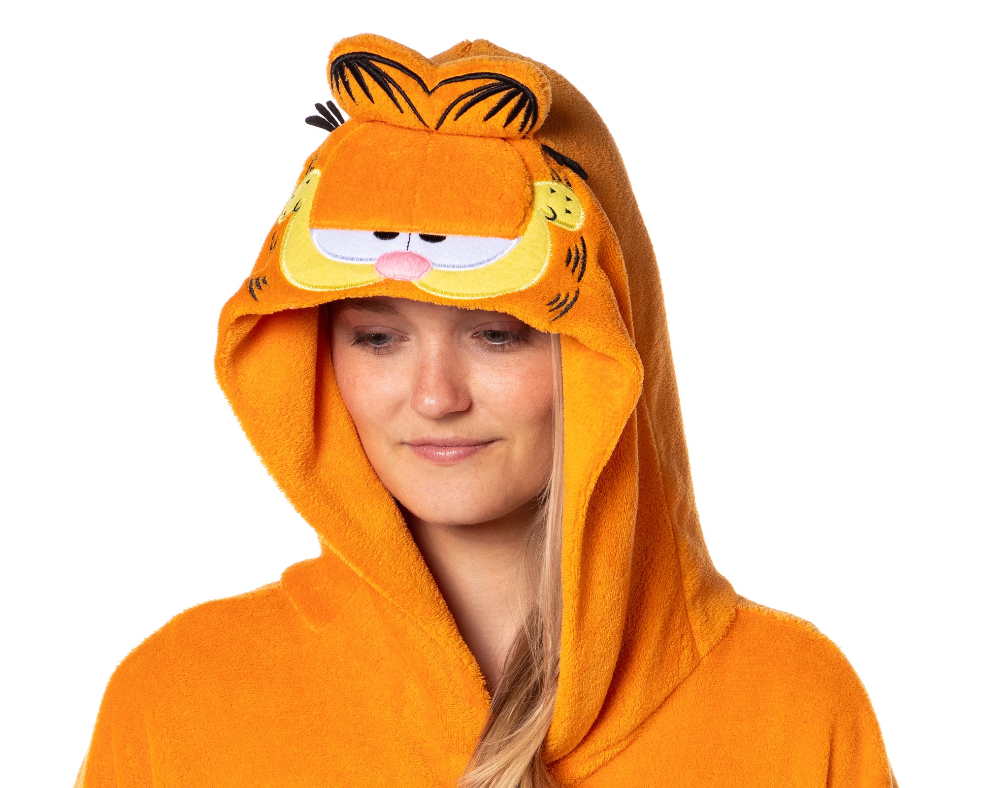 Garfield Mens' Character Hooded Union Suit Costume Kigurumi Pajama