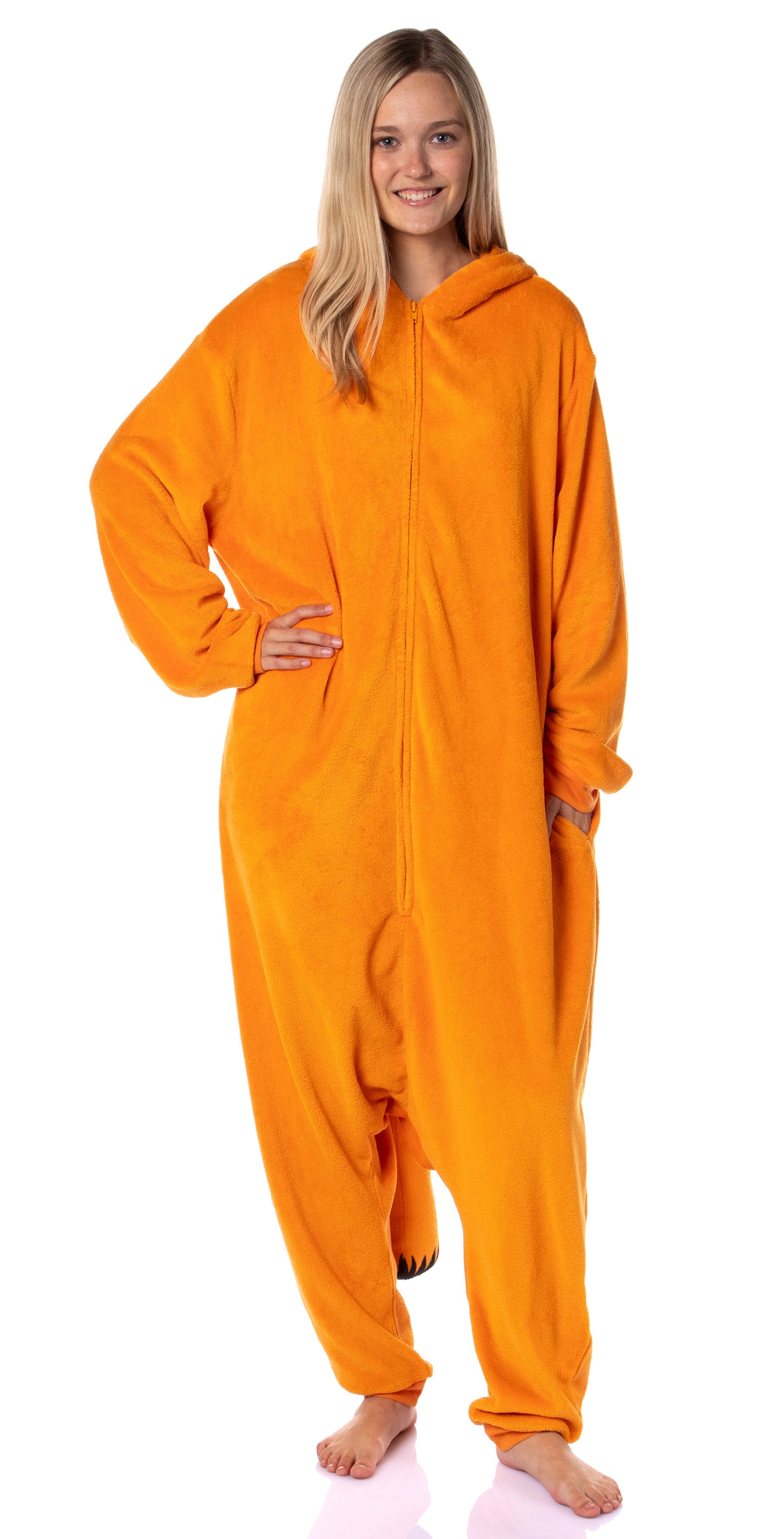 Garfield Mens' Character Hooded Union Suit Costume Kigurumi Pajama