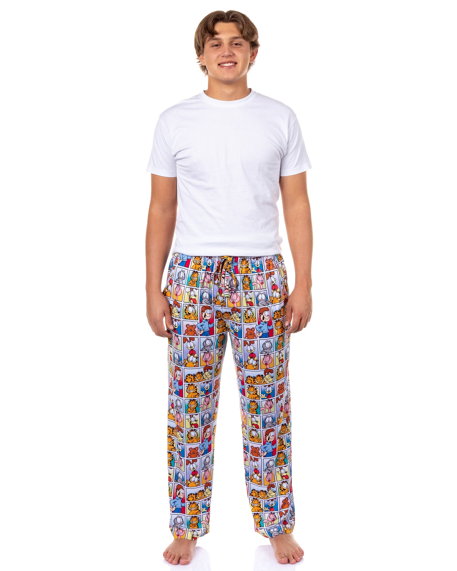 Garfield Pajamas Men's Character Comic Squares Lounge Sleep PJ Pants