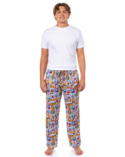 Garfield Pajamas Men's Character Comic Squares Lounge Sleep PJ Pants