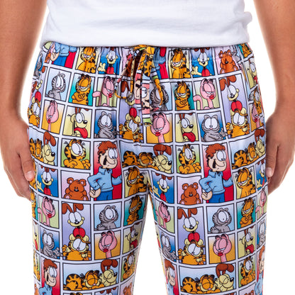 Garfield Pajamas Men's Character Comic Squares Lounge Sleep PJ Pants