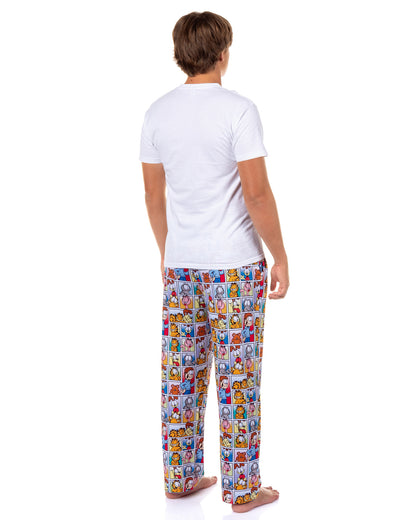 Garfield Pajamas Men's Character Comic Squares Lounge Sleep PJ Pants