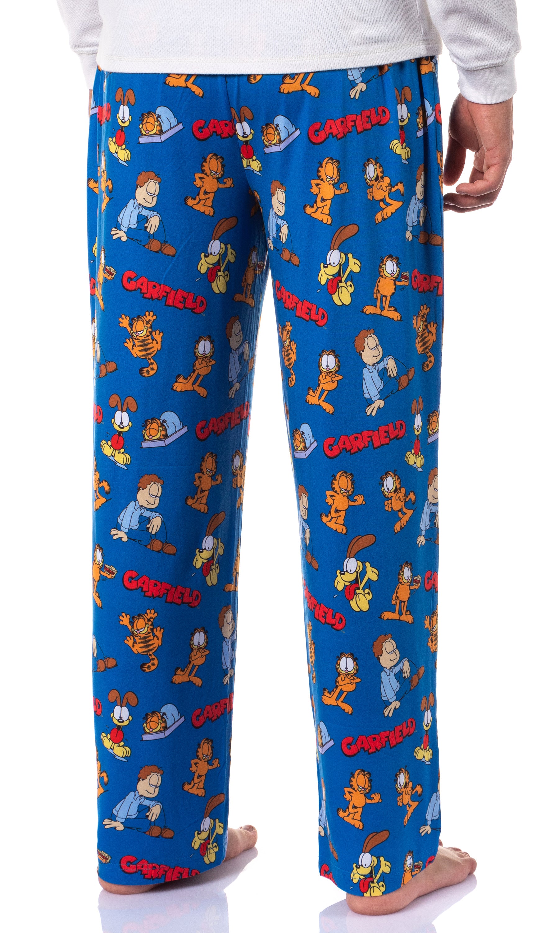 Garfield Comic Men's Odie Jon Sleep Tossed Print Pajama Pants For Adults