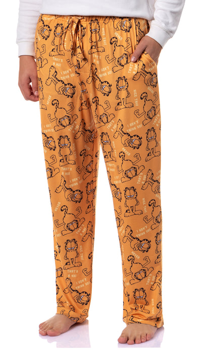 Garfield Men's I Don't Think So Tossed Print Sleep Pajama Pants For Adults