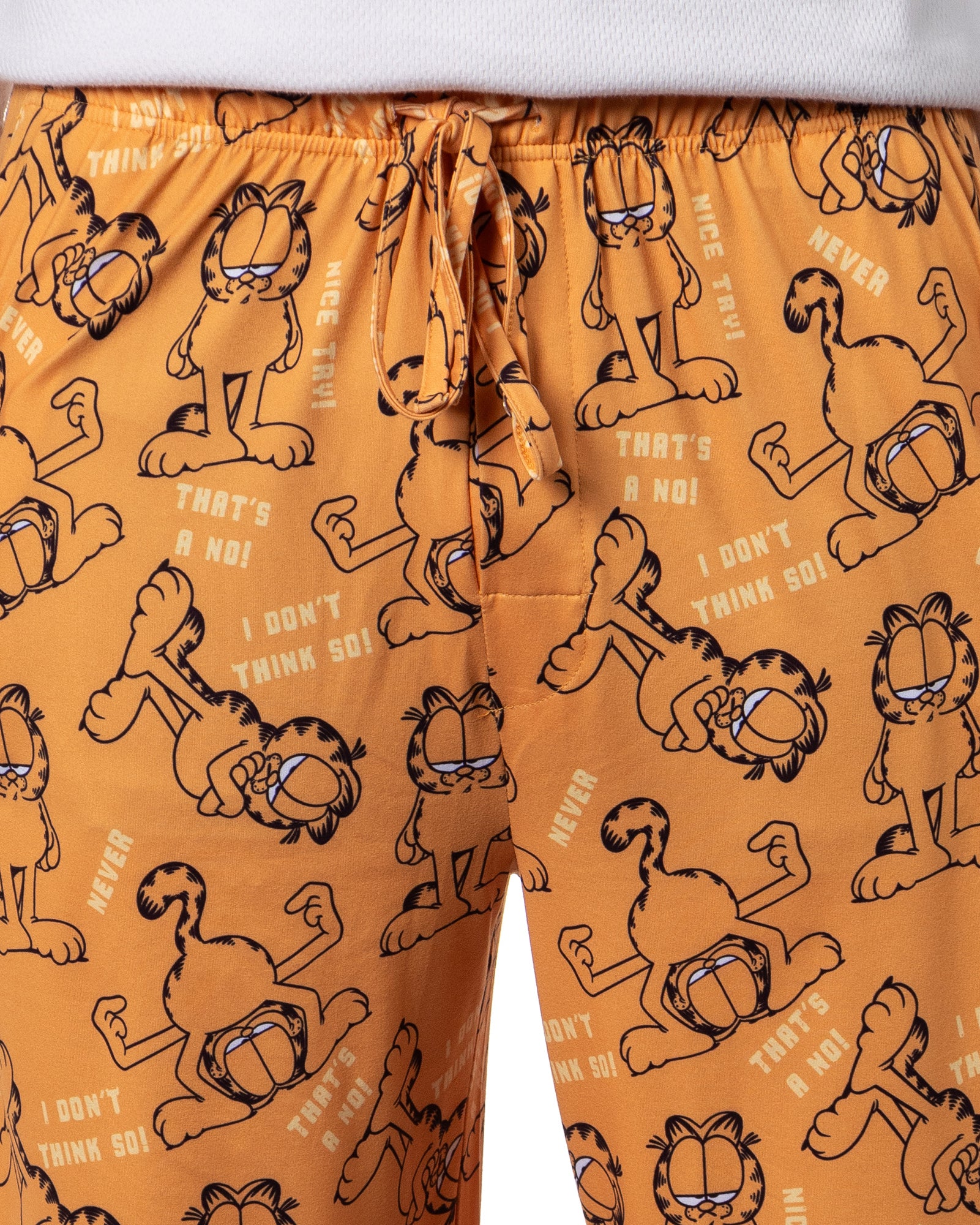 Garfield Men's I Don't Think So Tossed Print Sleep Pajama Pants For Adults