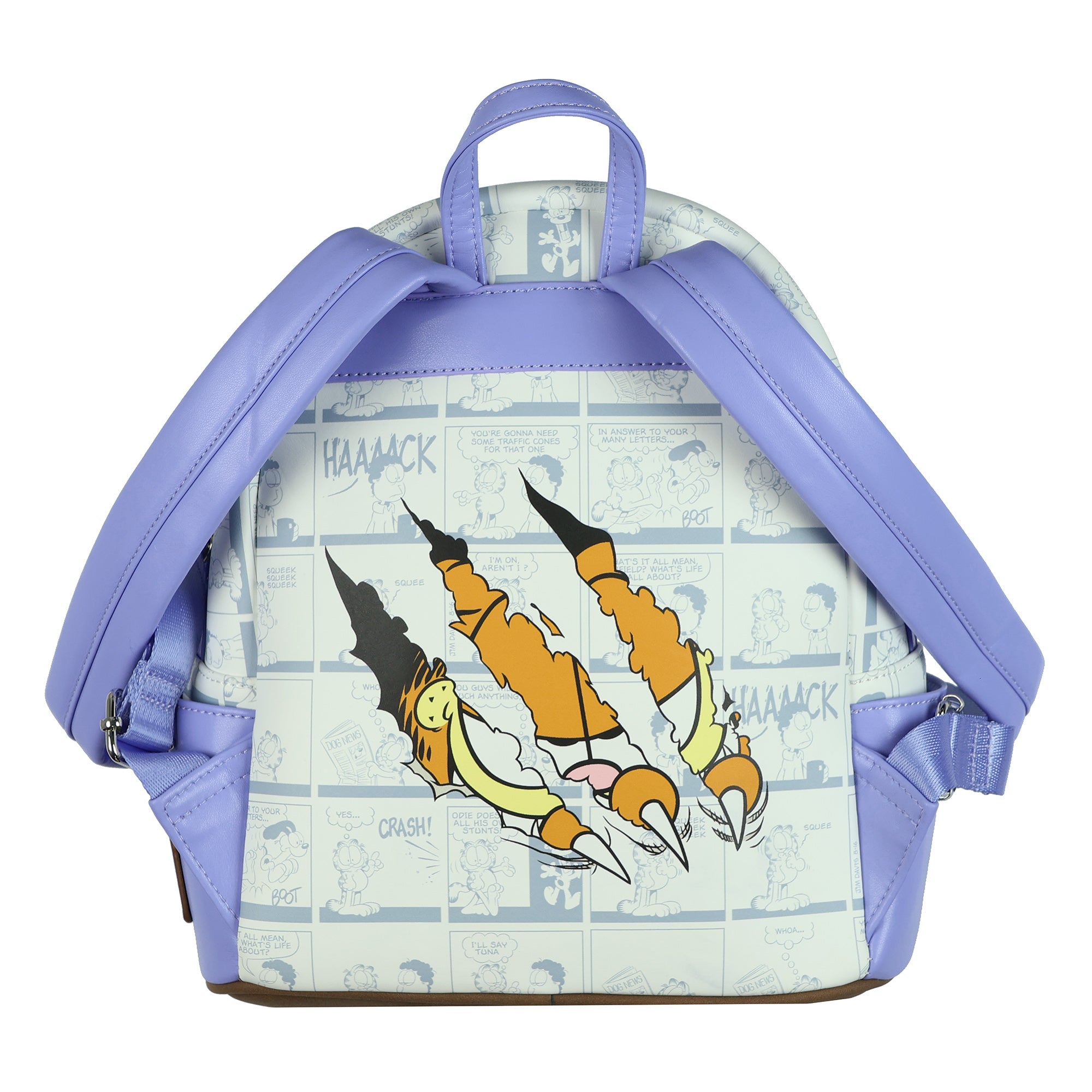 Garfield The Cat 11" Mini Backpack Odie & Jon Faux-Leather Small Bag Purse
