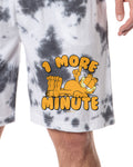Garfield Comic Mens' Funny One More Minute Sleep Pajama Shorts For Adults