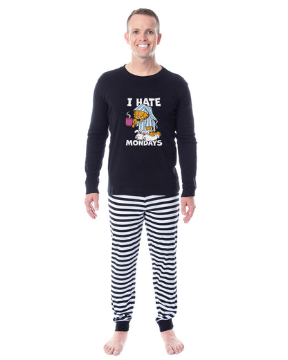 Garfield I Hate Mondays Pajamas Men's Tight Fit Sleep Set