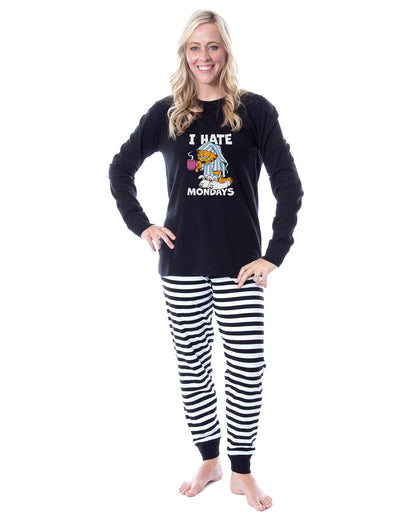 Garfield I Hate Mondays Pajamas Men's Tight Fit Sleep Set