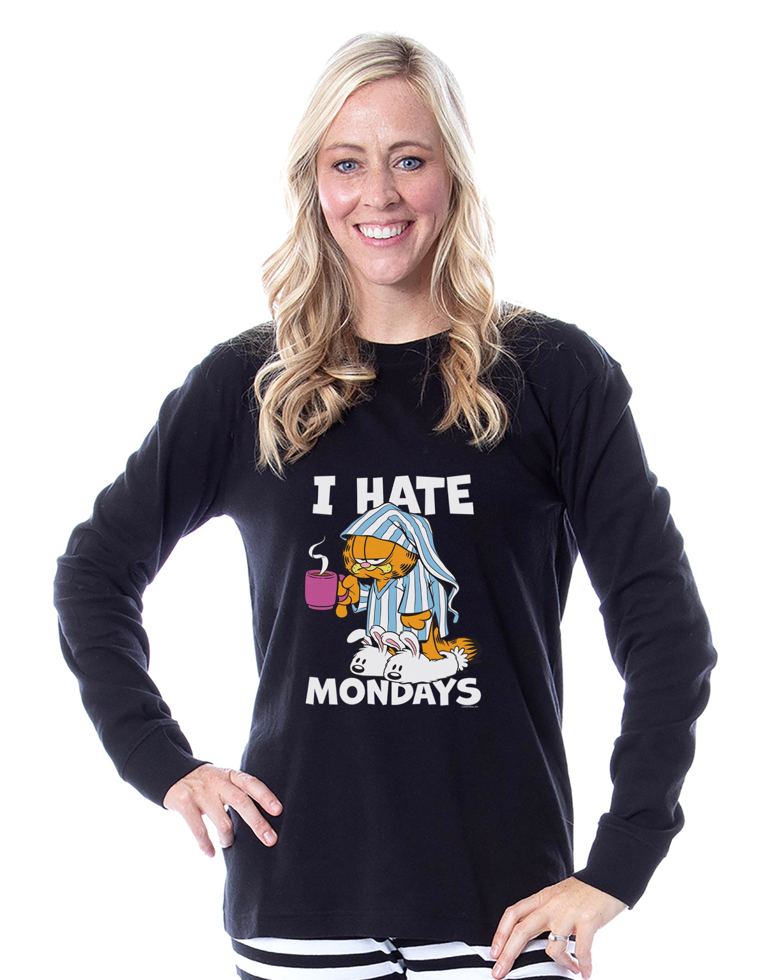 Garfield I Hate Mondays Pajamas Men's Tight Fit Sleep Set