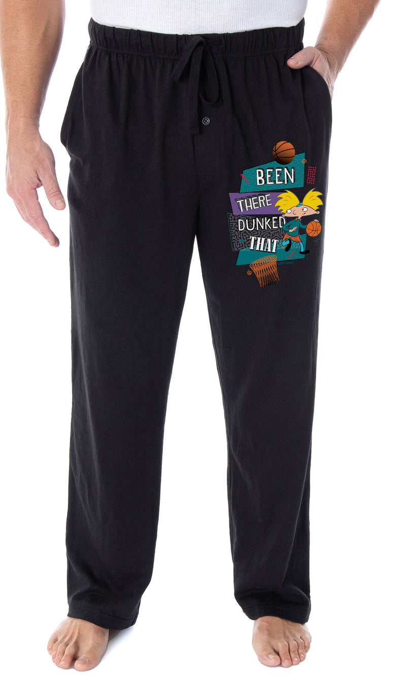 Nickelodeon Mens' Hey Arnold! Been There Dunked That Sleep Pajama Pants
