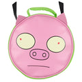 Invader ZIM Gir And Pig Character Head Shaped Insulated Lunch Box Bag Tote