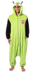 Invader Zim Mens' Gir Hooded Union Suit Character Costume Sleep Pajama For Adults