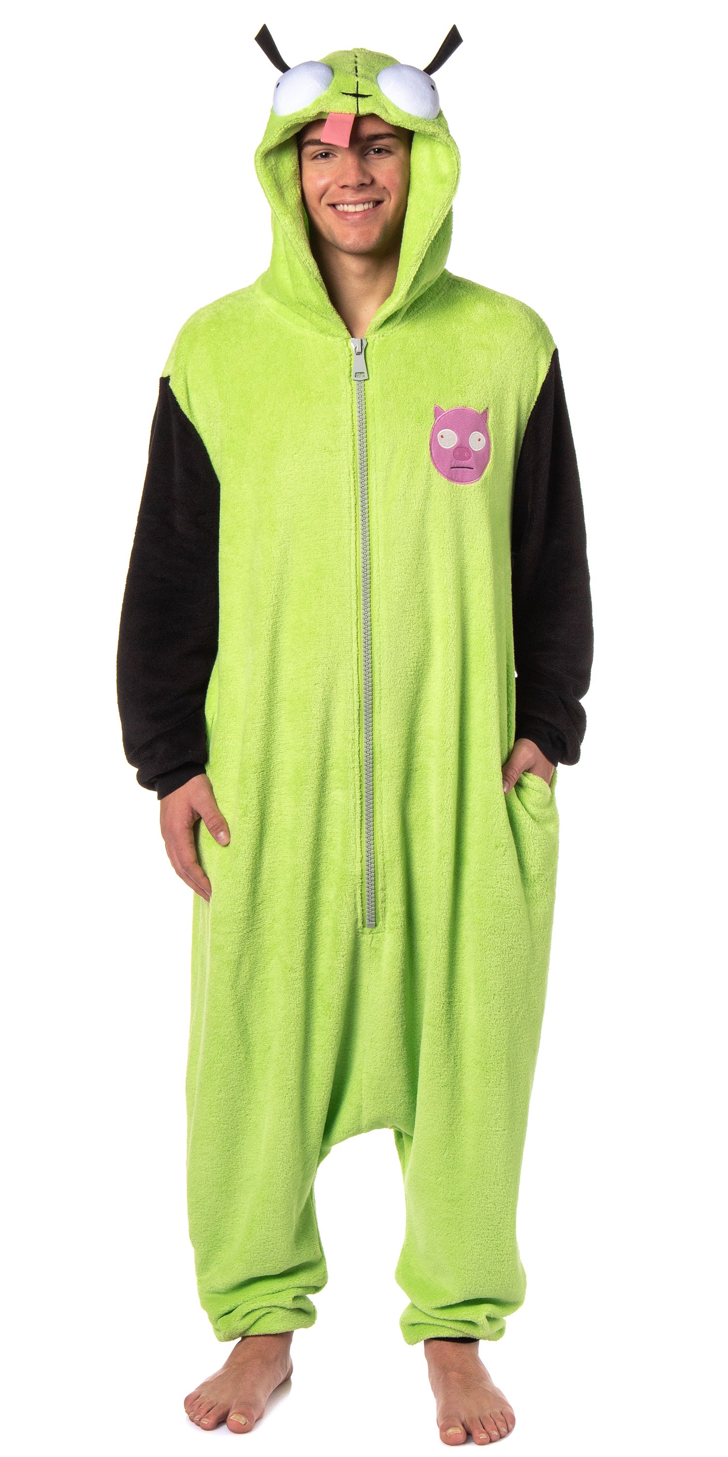 Invader Zim Men's Gir Union Suit Character Kigurumi Costume Pajama