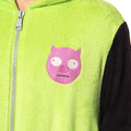 Invader Zim Mens' Gir Hooded Union Suit Character Costume Sleep Pajama For Adults