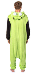 Invader Zim Mens' Gir Hooded Union Suit Character Costume Sleep Pajama For Adults