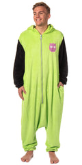 Invader Zim Mens' Gir Hooded Union Suit Character Costume Sleep Pajama For Adults