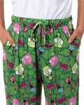 Invader ZIM Adult ZIM Gir and Pig AOP Tossed Print Sleep Pajama Pants Loungewear Sleepwear for Men Women