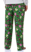 Invader ZIM Adult ZIM Gir and Pig AOP Tossed Print Sleep Pajama Pants Loungewear Sleepwear for Men Women