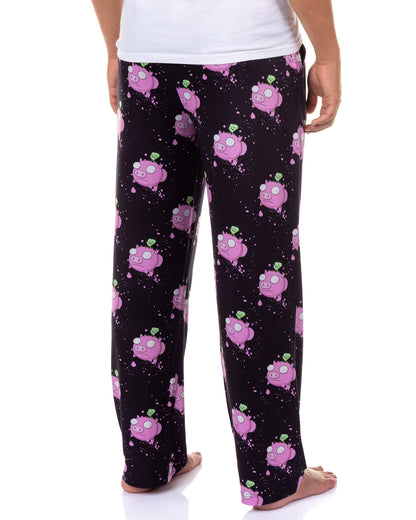 Invader Zim Pajamas Men's Flying Pigs Lounge Sleep PJ Pants