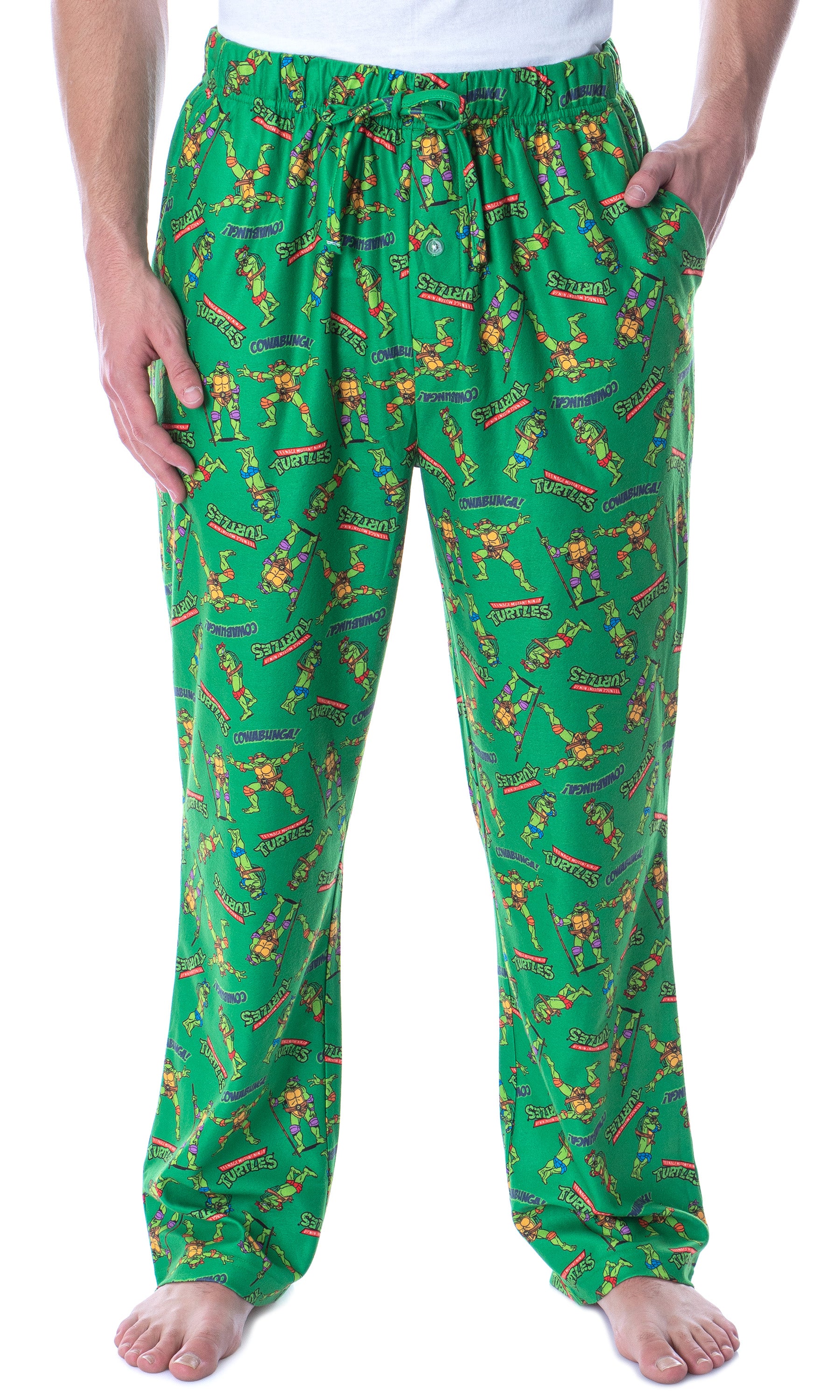 Nickelodeon Men's Teenage Mutant Ninja Turtles TMNT Loungewear Pajama Pants (SM)