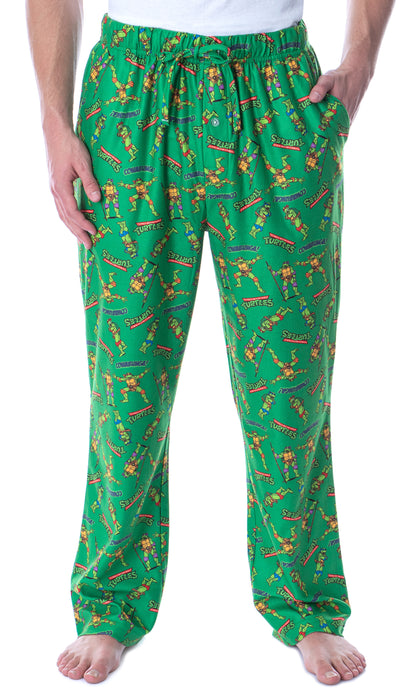 Nickelodeon Men's Teenage Mutant Ninja Turtles TMNT Loungewear Pajama Pants (SM)