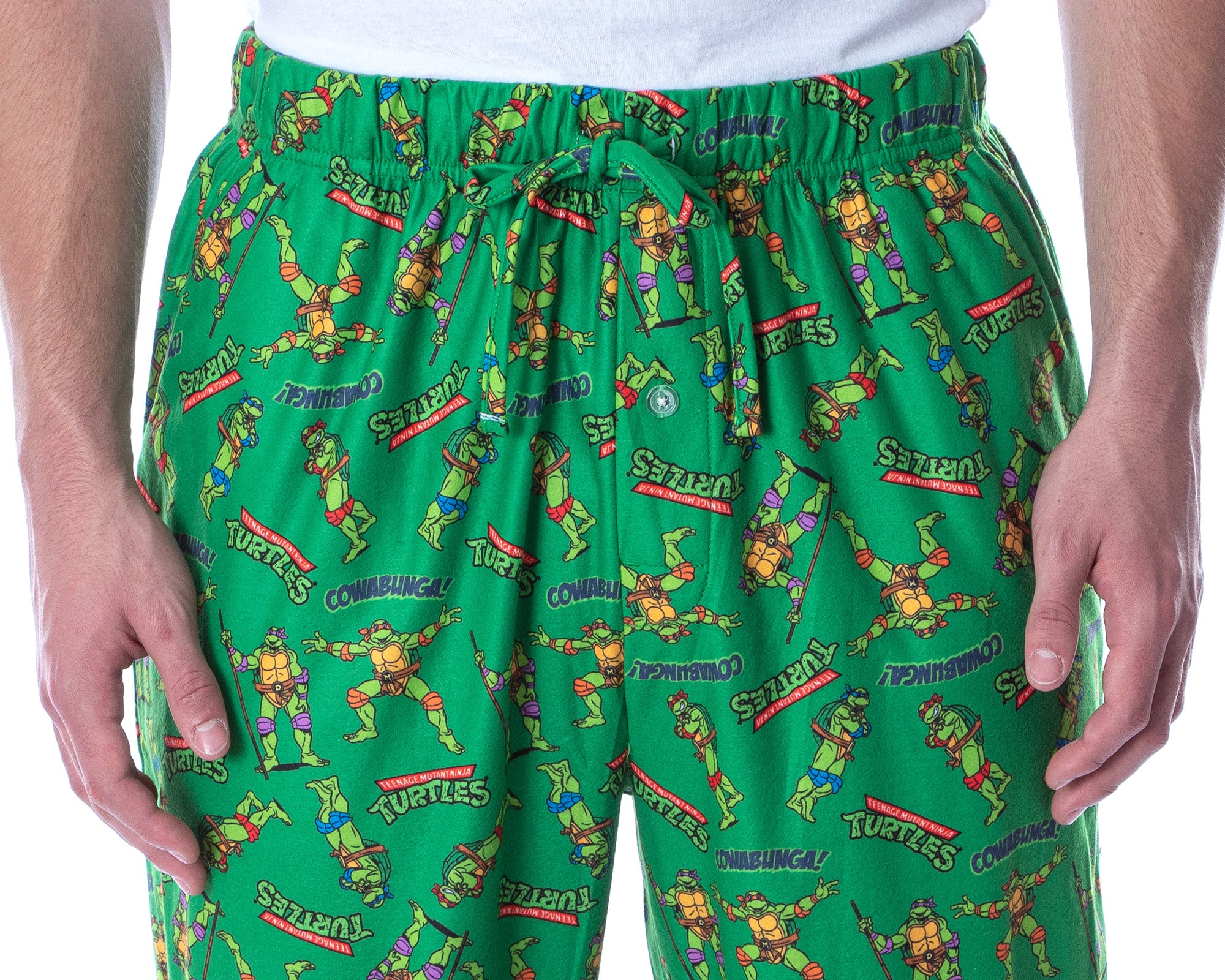 Nickelodeon Men's Teenage Mutant Ninja Turtles TMNT Loungewear Pajama Pants (SM)