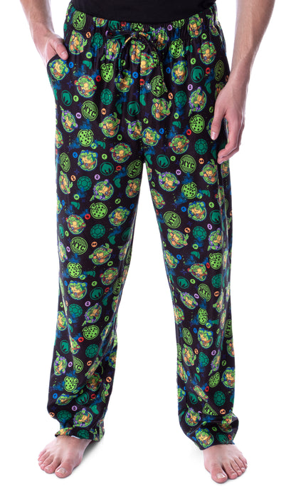 Nickelodeon Men's Teenage Mutant Ninja Turtles TMNT Character Pajama Pants (2XL)