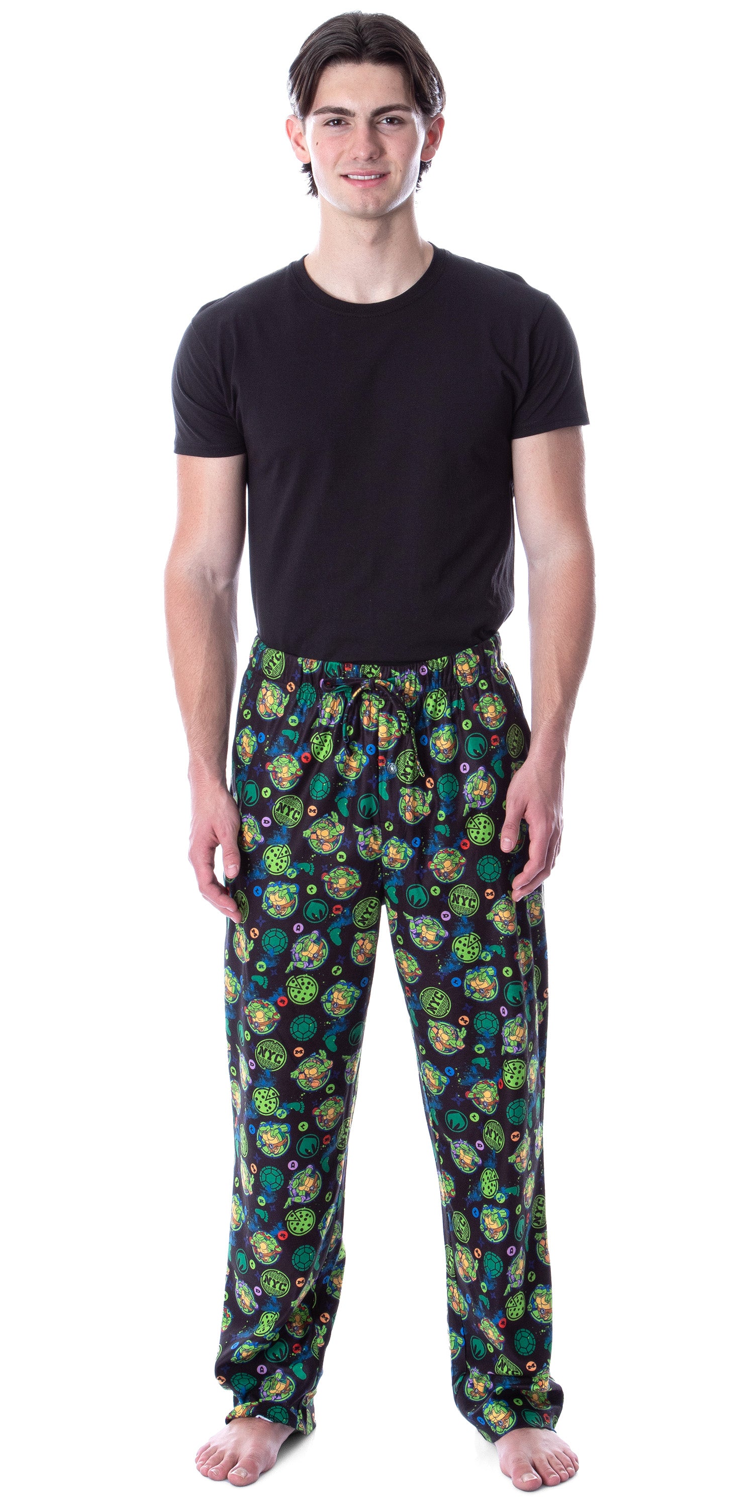 Nickelodeon Men's Teenage Mutant Ninja Turtles TMNT Character Pajama Pants (2XL)