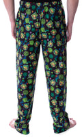Nickelodeon Men's Teenage Mutant Ninja Turtles TMNT Allover Character Themed Loungewear Pajama Pants