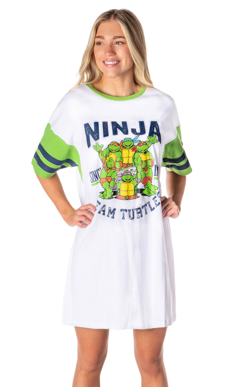 Nickelodeon Teenage Mutant Ninja Turtles Womens' Team Since 1984 Nightgown Pajama Shirt