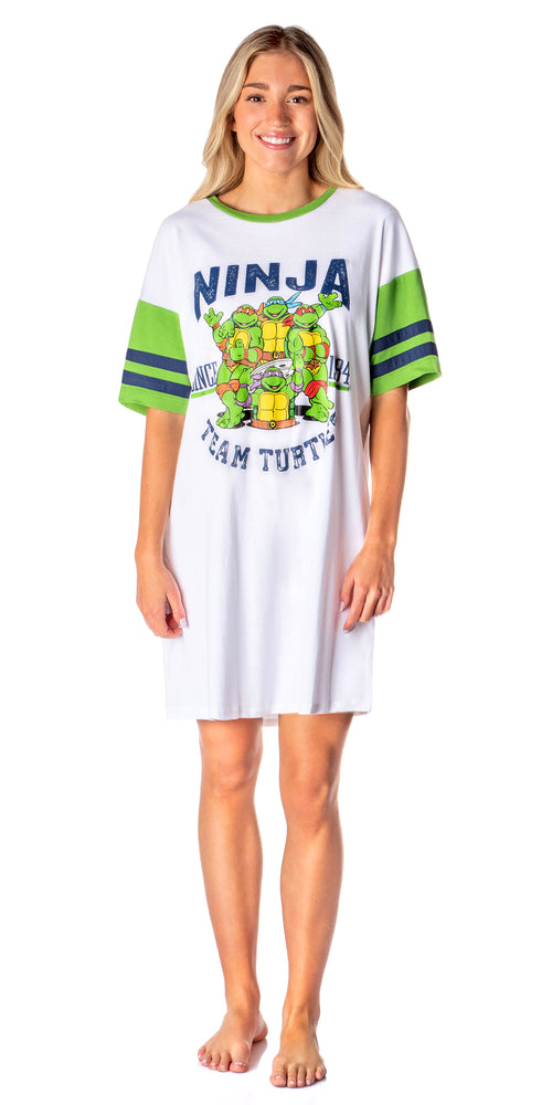 Nickelodeon Teenage Mutant Ninja Turtles Womens' Team Since 1984 Nightgown Pajama Shirt