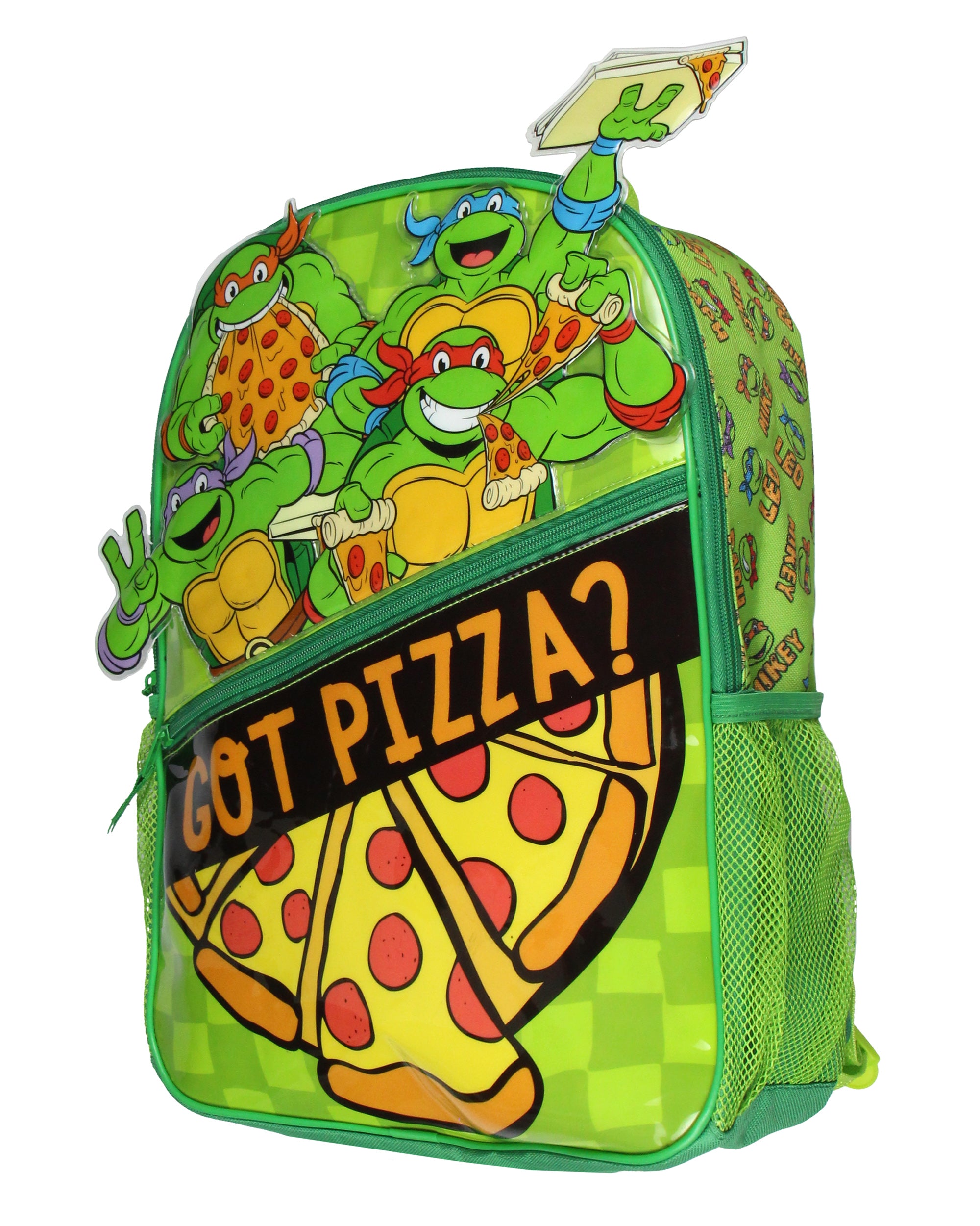 Teenage Mutant Ninja Turtles TMNT Travel School Dual Compartment Backpack For Daily Use