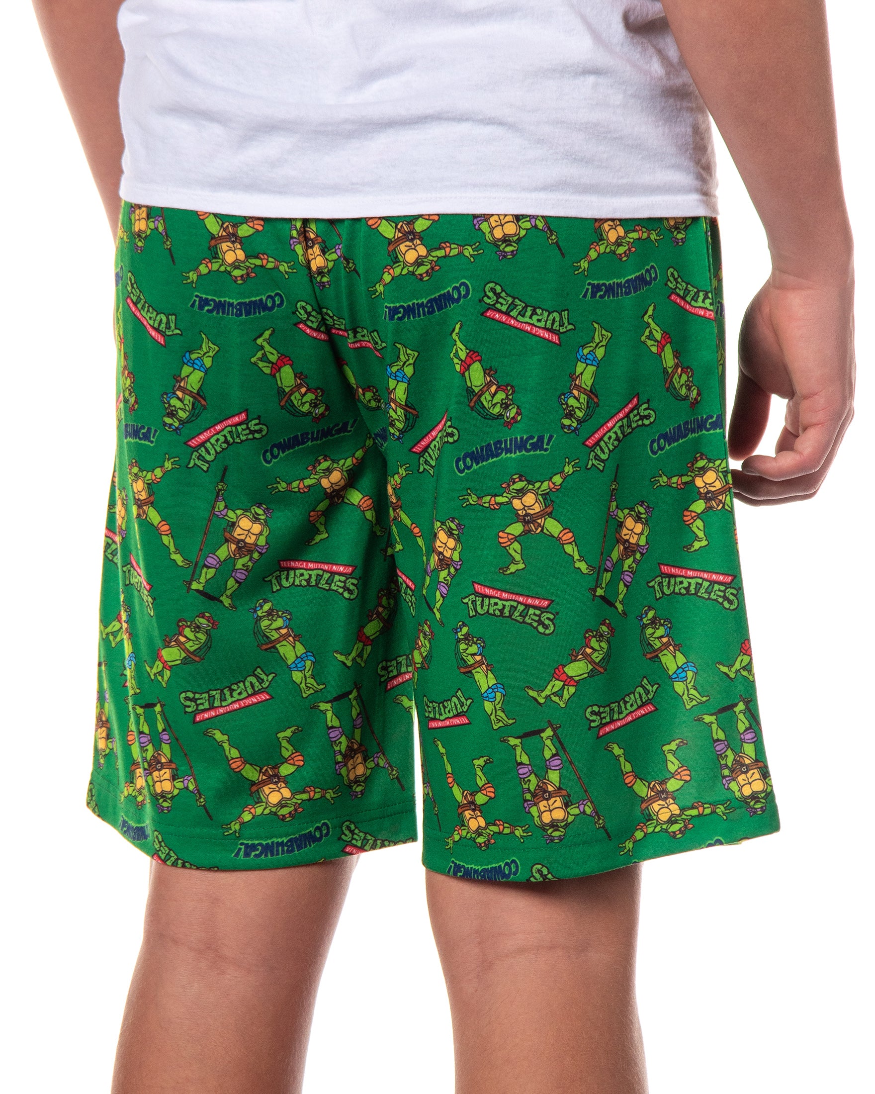 Teenage Mutant Ninja Turtles Lounge Shorts Men's Cowabunga Pajama Bottoms