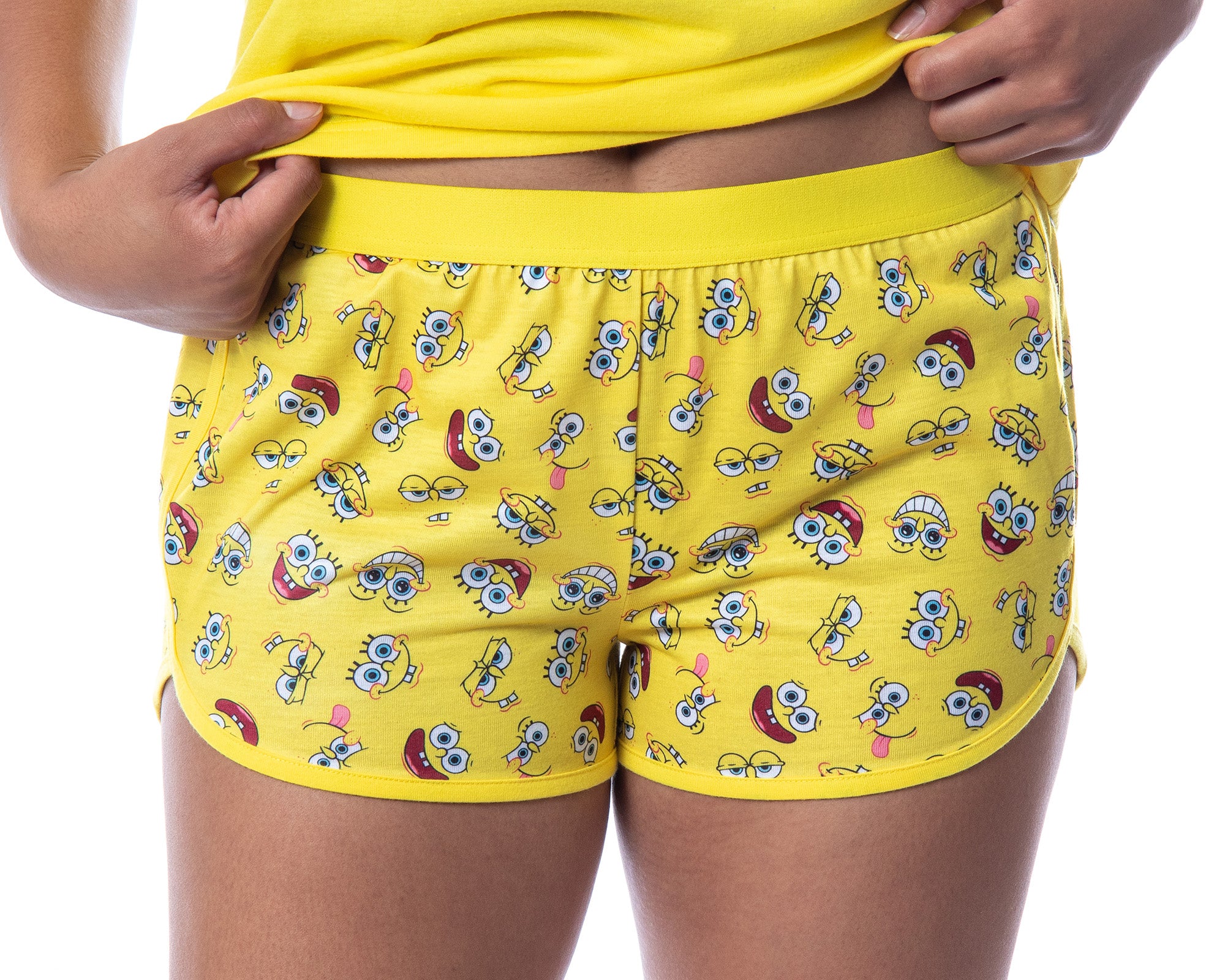 Nickelodeon SpongeBob SquarePants Womens' Faces Tank Pajama Short Set