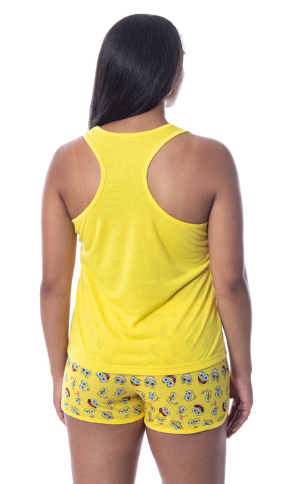 Nickelodeon SpongeBob SquarePants Womens' Faces Tank Pajama Short Set