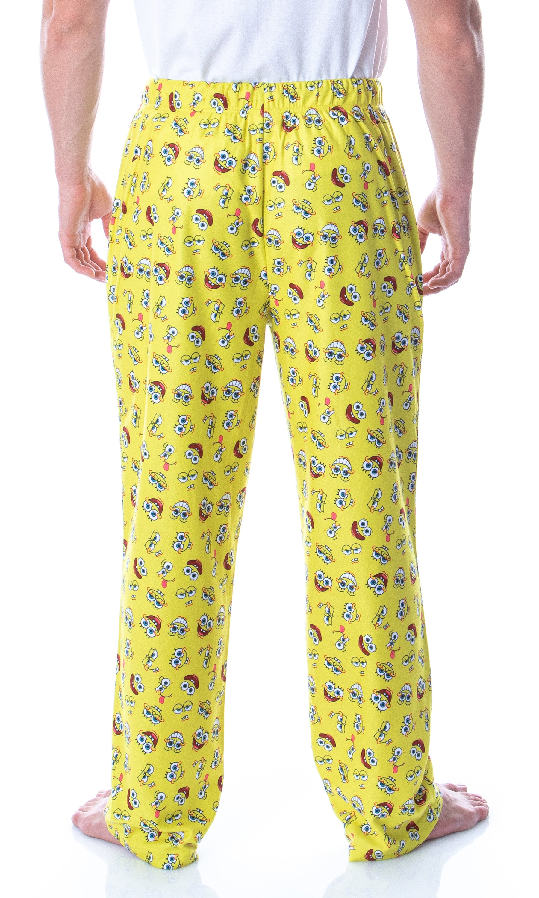 Nickelodeon Men's SpongeBob SquarePants Expressions Loungewear Pajama Pants