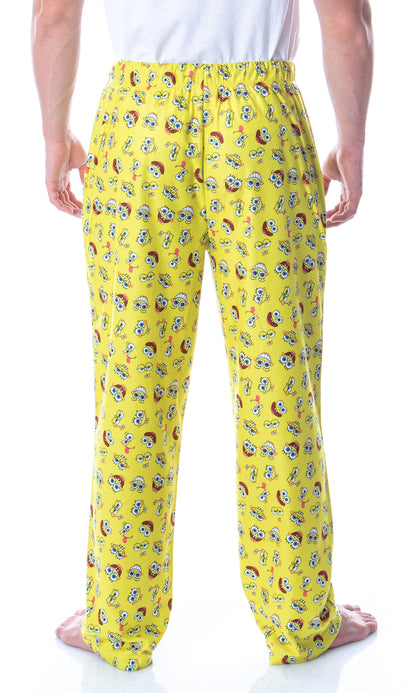 Nickelodeon Men's SpongeBob SquarePants Expressions Loungewear Pajama Pants