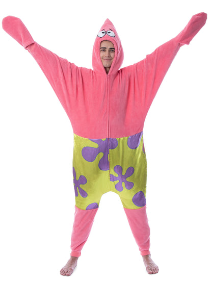 Nickelodeon Mens' SpongeBob SquarePants Patrick Star Sleep Union Suit Kigurumi
