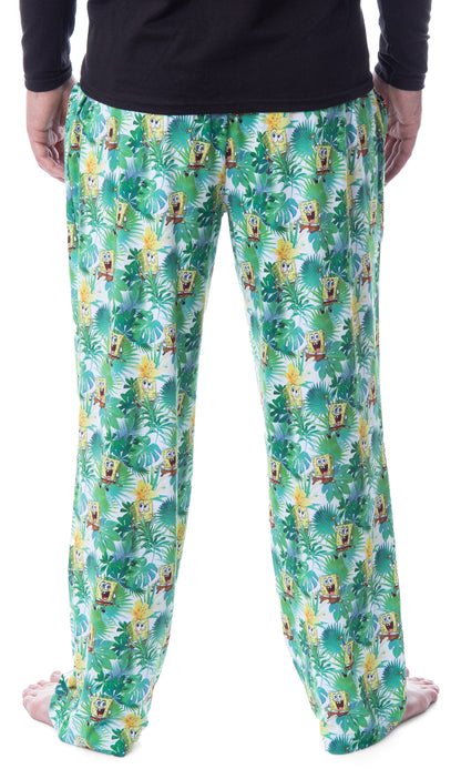 Nickelodeon Mens' SpongeBob SquarePants Tropical Delight Lounge Pajama Pants