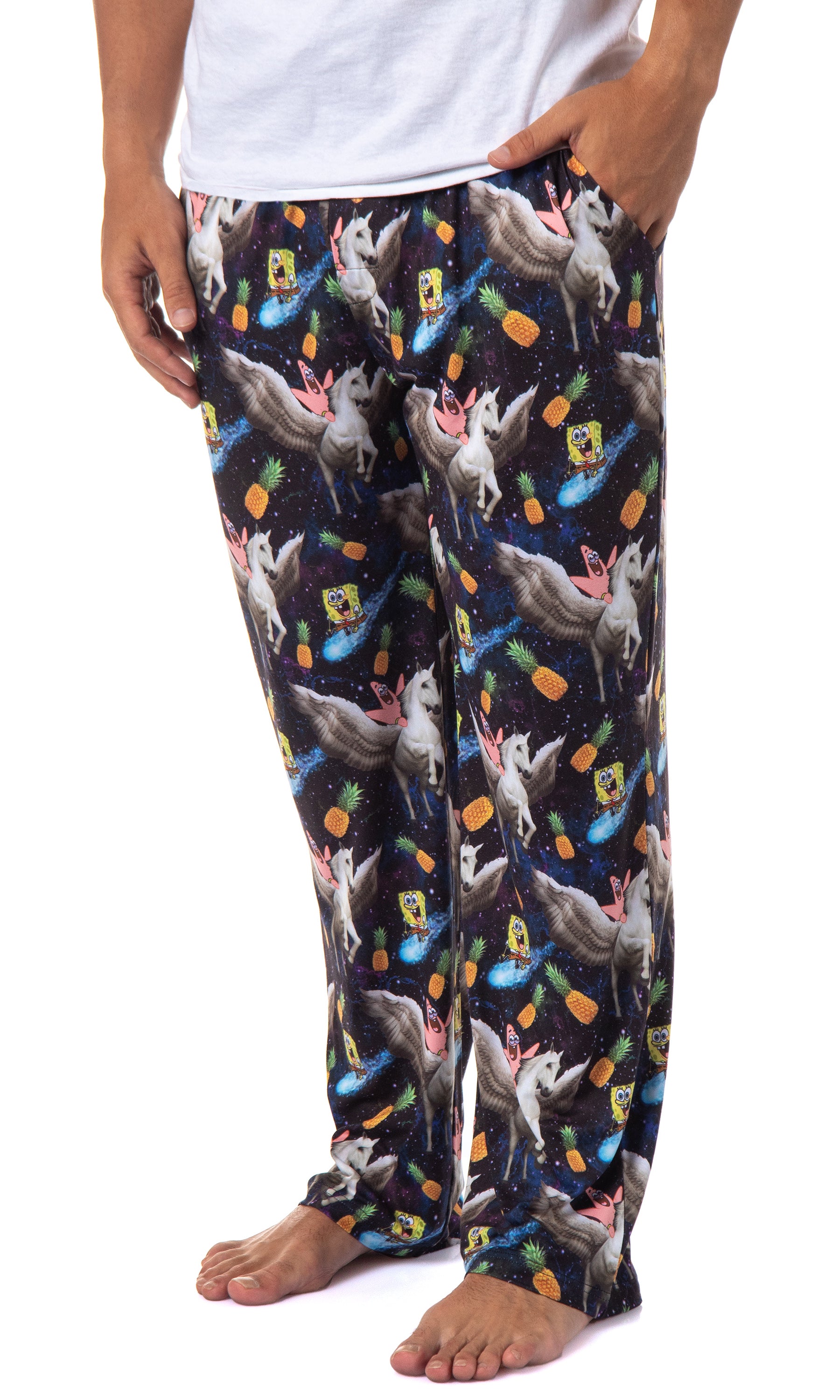 SpongeBob SquarePants Mens' Patrick Star Galaxy Tossed Sleep Pajama Pants