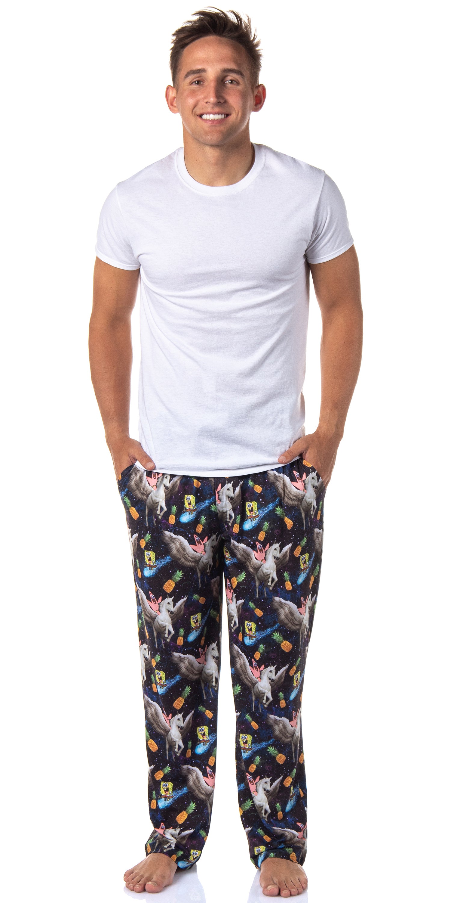 SpongeBob SquarePants Mens' Patrick Star Galaxy Tossed Sleep Pajama Pants