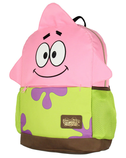 SpongeBob SquarePants Patrick Star School Travel Backpack With Faux Leather Bottom