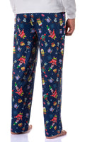 SpongeBob SquarePants Men's Christmas Ugly Sweater Sleep Tossed Print Pajama Pants