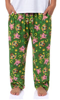 SpongeBob SquarePants Men's Saint Patrick's Day Tossed Print Sleep Pajama Pants For Adults