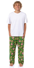 SpongeBob SquarePants Men's Saint Patrick's Day Tossed Print Sleep Pajama Pants For Adults