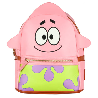 SpongeBob Squarepants Mini Backpack Patrick Embroidered Face Purse Travel Bag