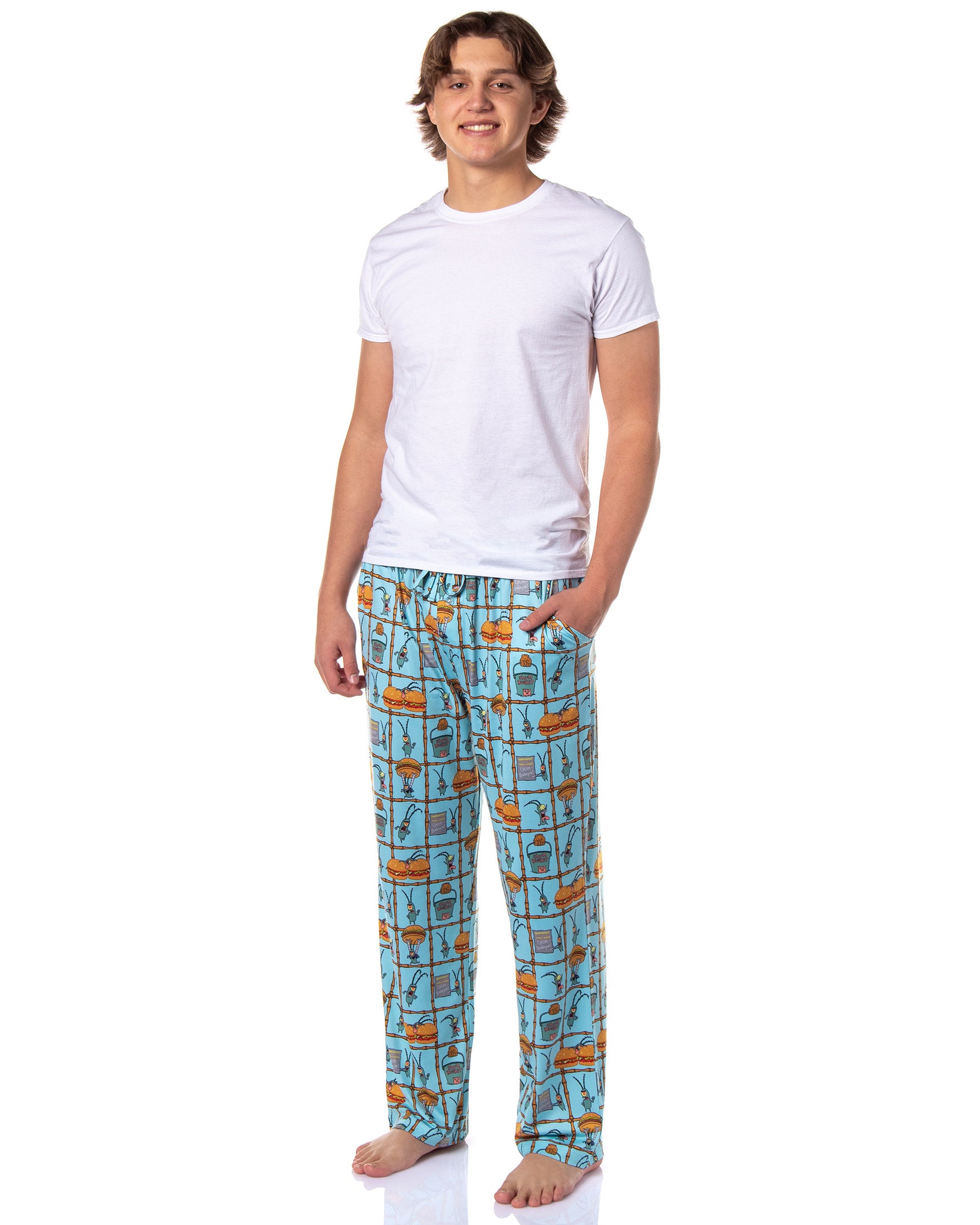 SpongeBob SquarePants Men's Chum Bucket Chum-Balaya Sleep Pajama Pants