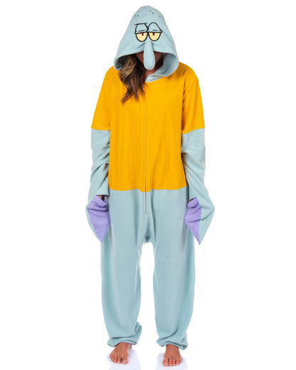 SpongeBob SquarePants Mens' Squidward Costume Union Suit Pajama Outfit